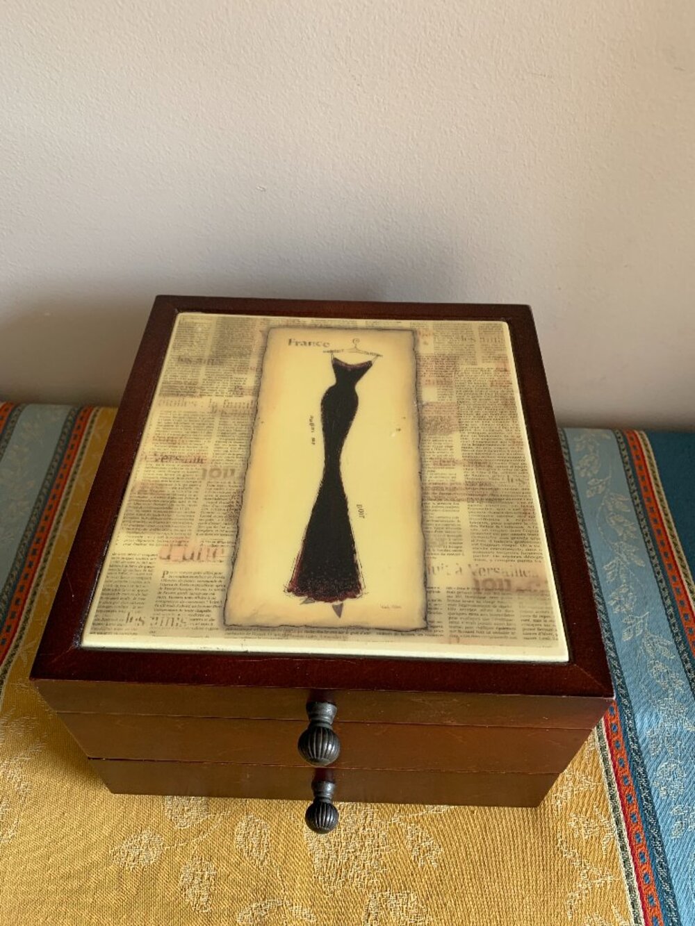 Vintage Emily Adams 2003 Tri Coastal design jewelry box